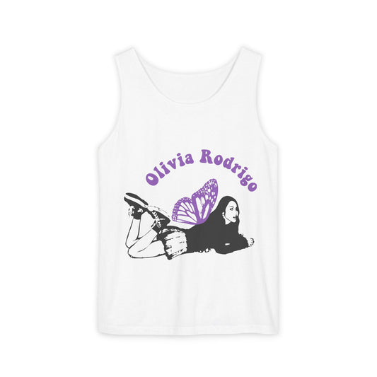 Olivia Rodrigo Butterfly Arc-Dyed Tank Top Printify