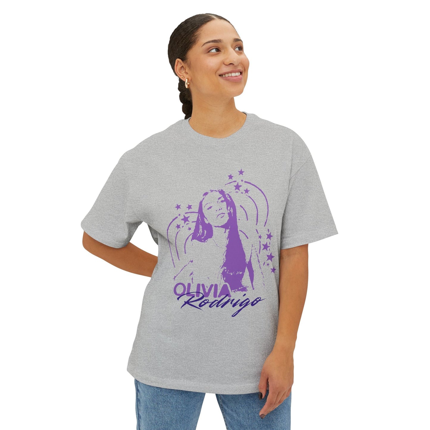 Olivia Rodrigo Star Portrait-Oversized Tee Printify