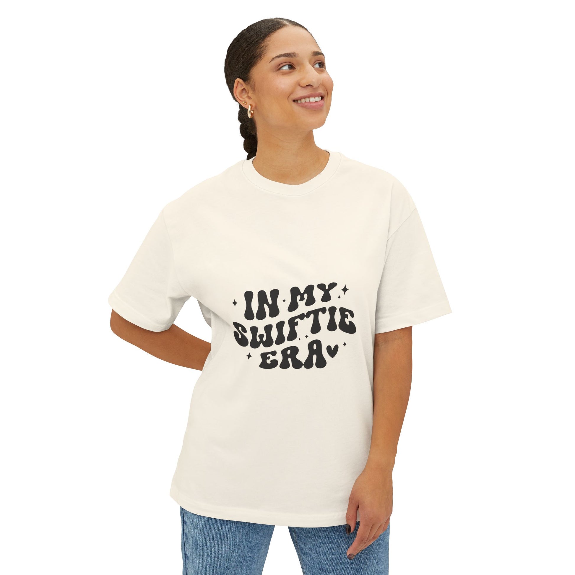 Retro Girl Power Unisex Oversized Boxy Tee - snazzymerch