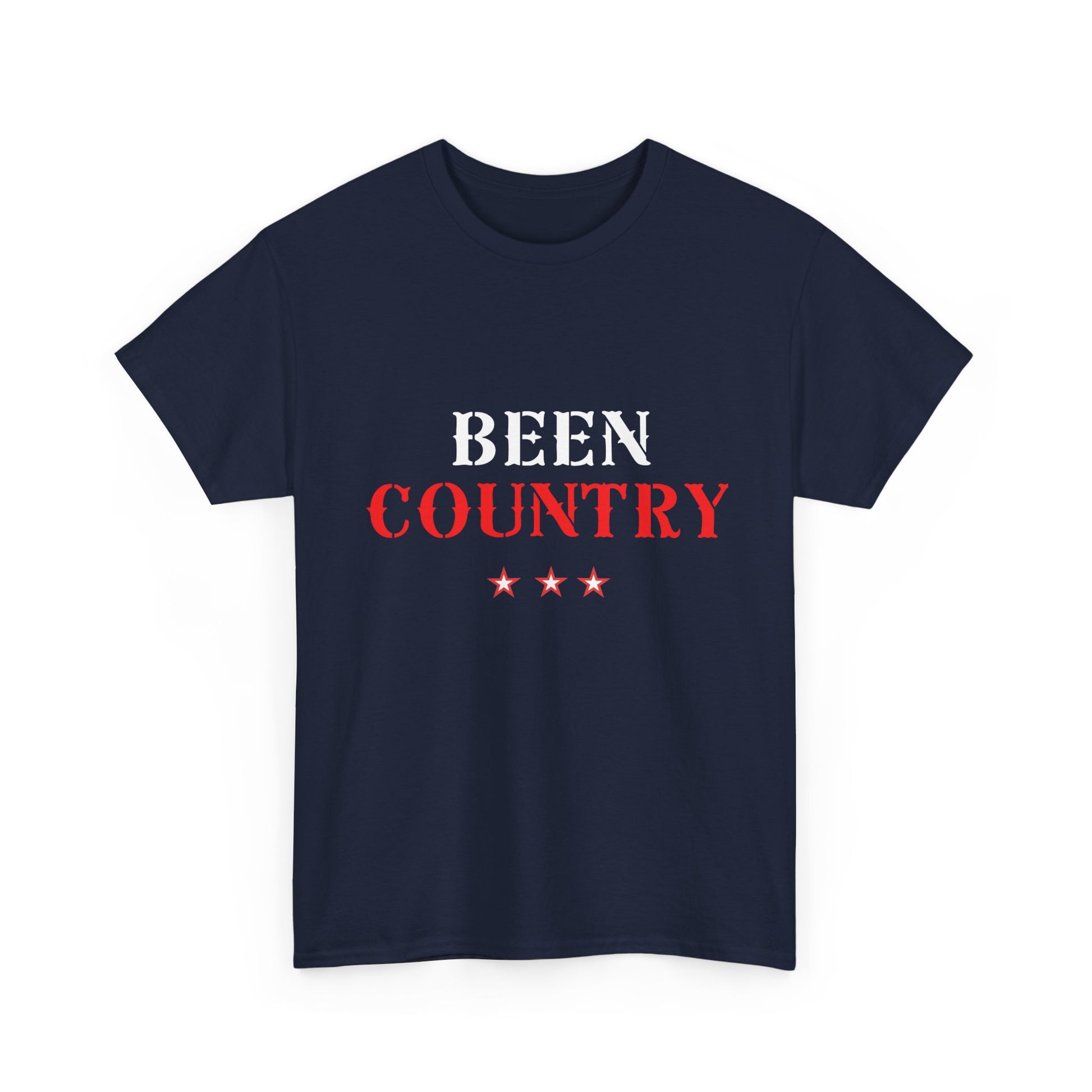 Red Country Western Star Unisex Heavy Cotton Tee - snazzymerch