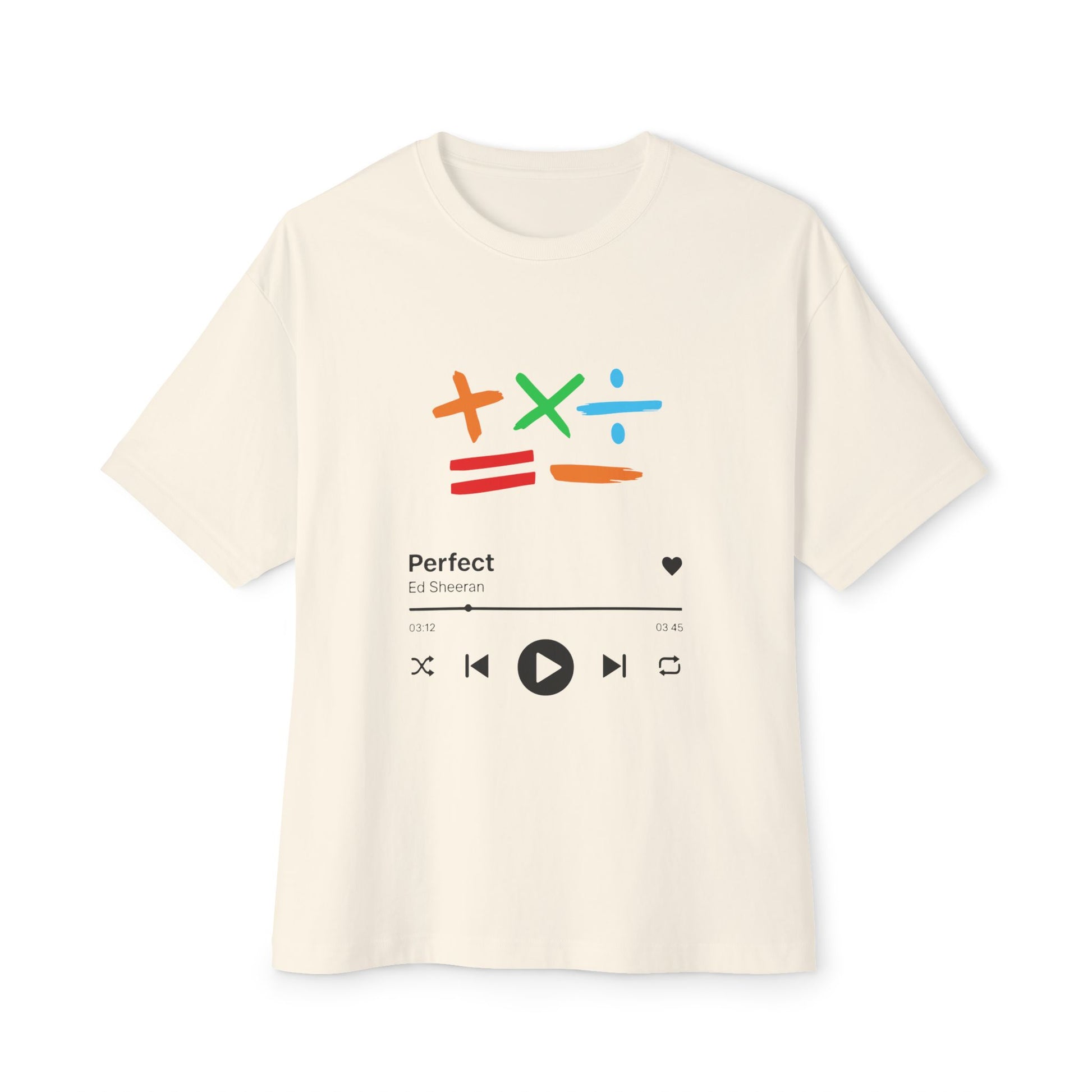 Oversized boxy tee | Ed sheeran music edition