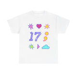 Symbols of 17 Aesthetic Unisex Heavy Cotton Tee - snazzymerch