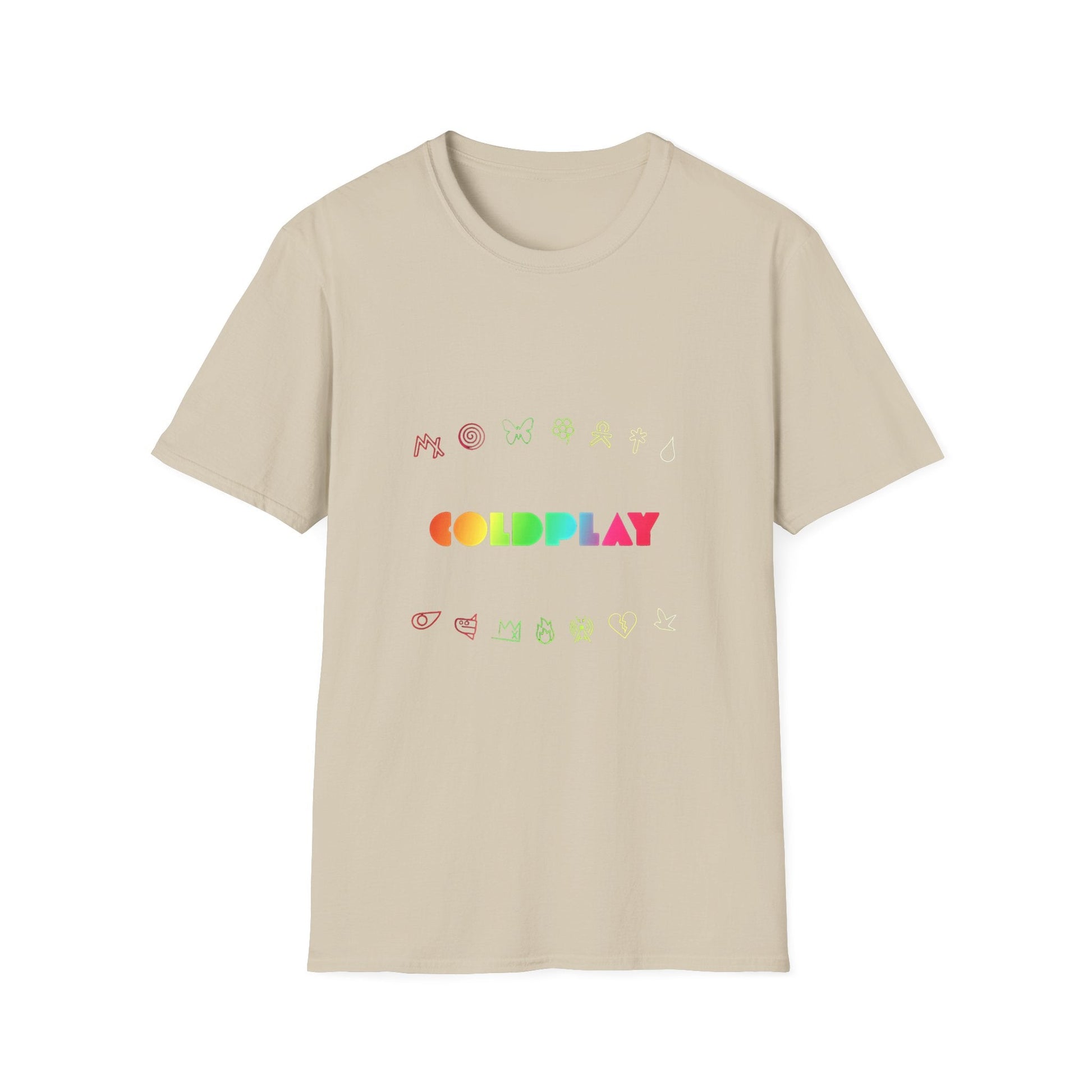 Unisex Softstyle T-Shirt Inspired by Coldplay’s Signage Printify