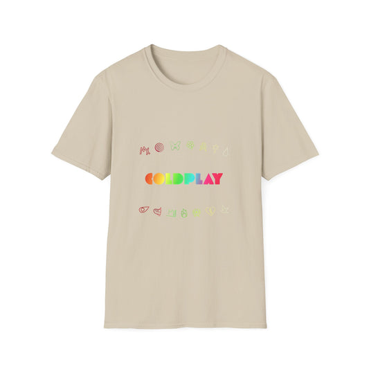 Unisex Softstyle T-Shirt Inspired by Coldplay’s Signage Printify