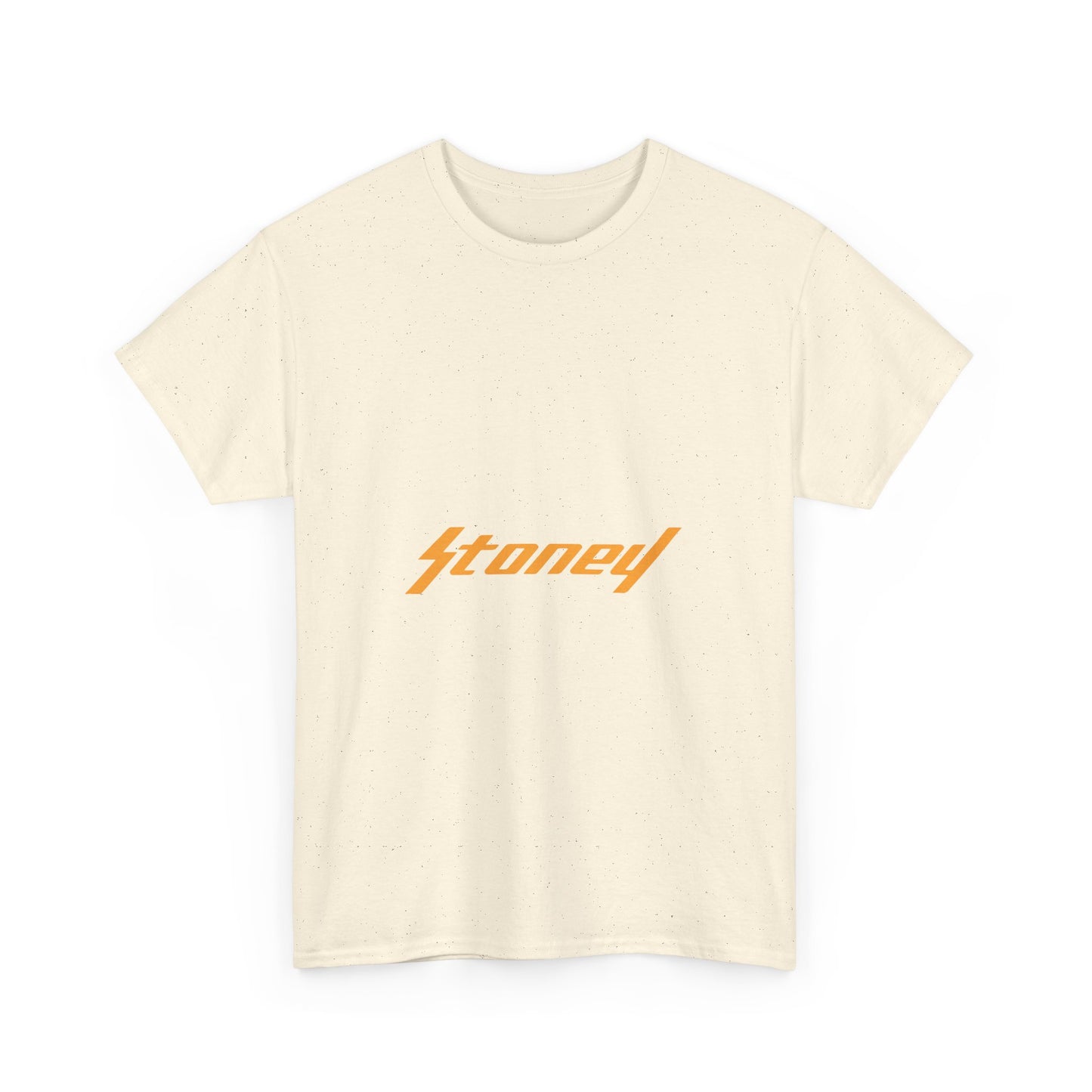 Orange Lightning Text Logo Unisex Heavy cotton Tee Printify