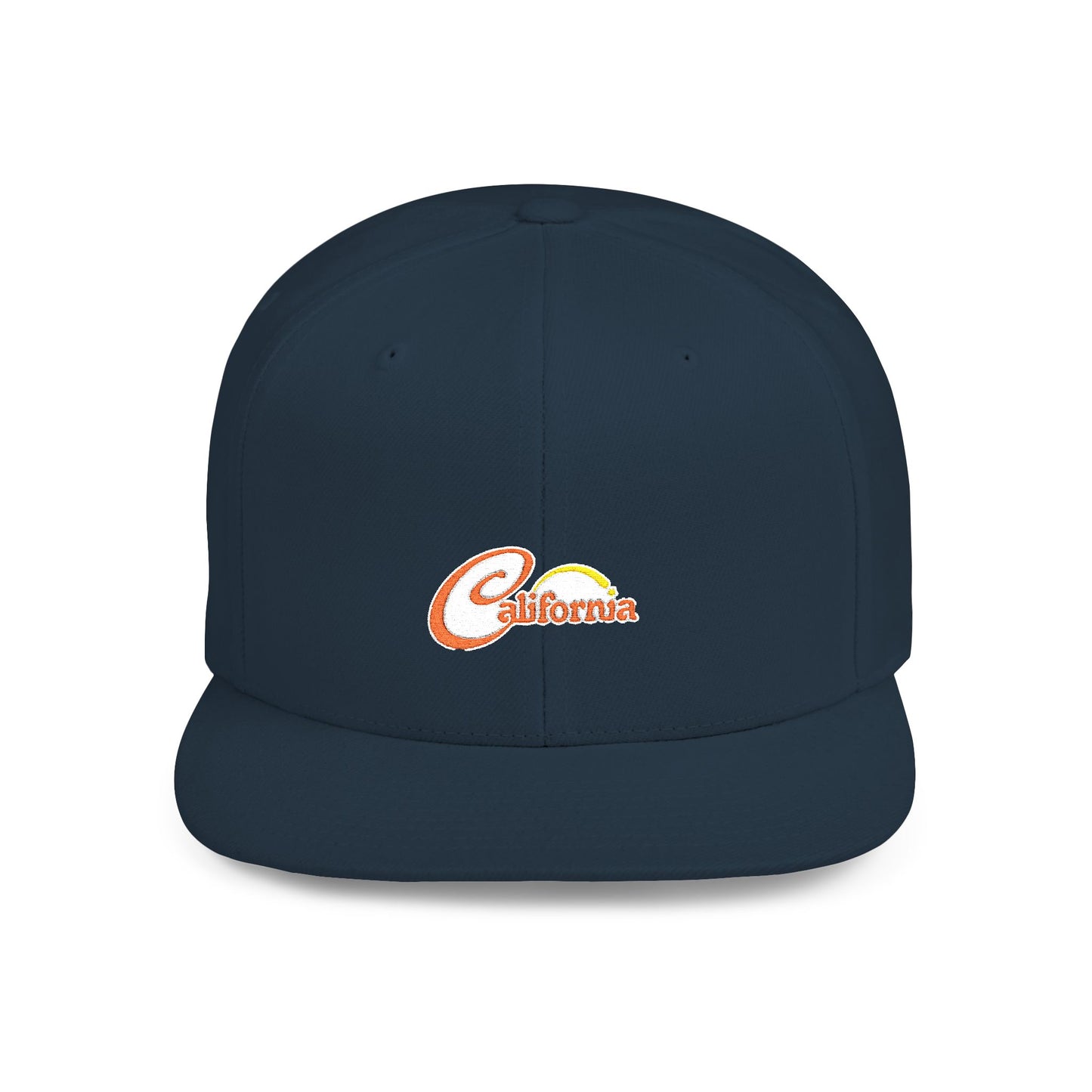 California Sunset Flat Bill Snapback - snazzymerch