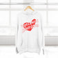 Worldwide Handsome Heart Three-Panel Fleece Hoodie - snazzymerch