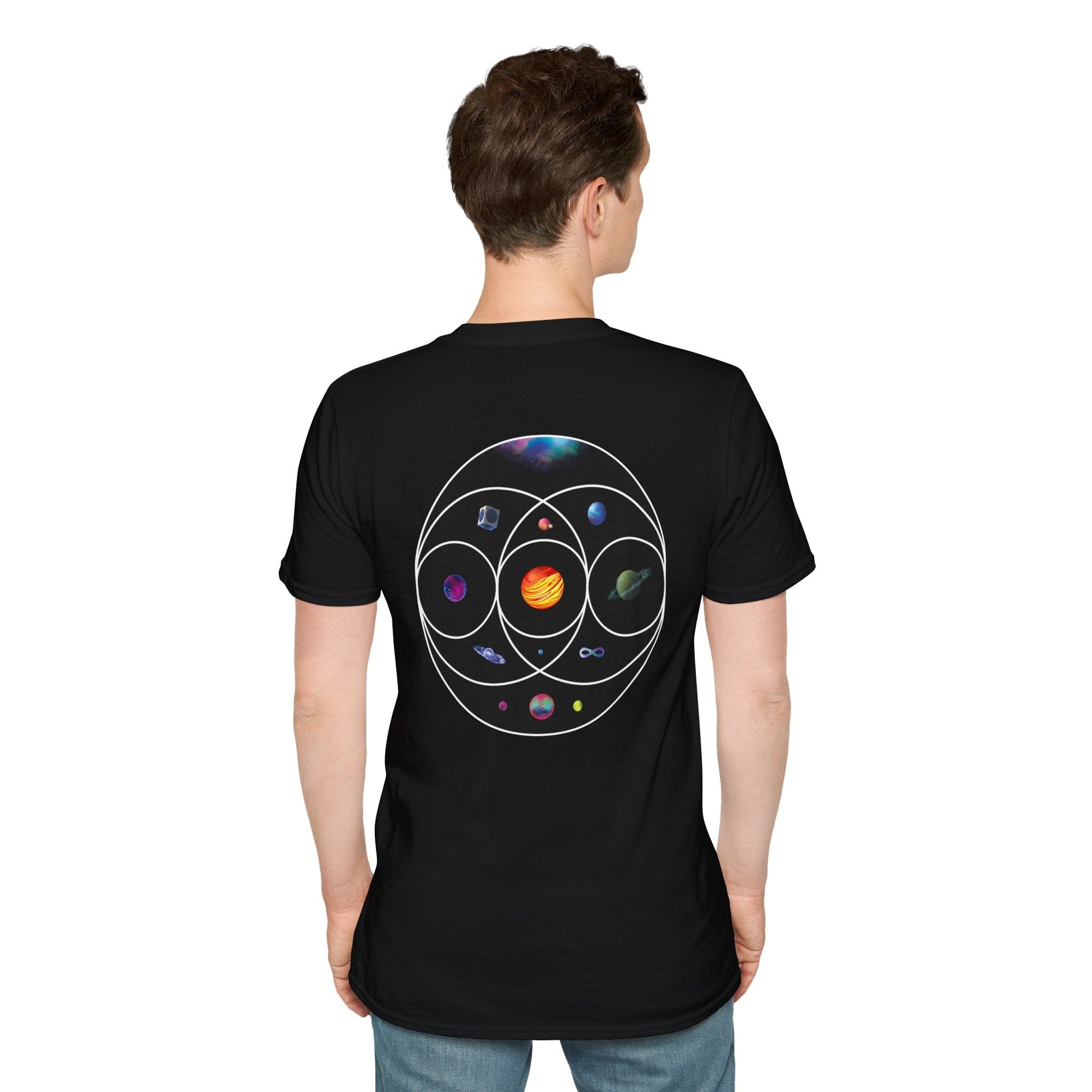 Unisex Softstyle T-Shirt Inspired by Coldplay’s Illustration Concept_B Printify