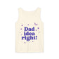 Dad Idea Right! Star & Butterfly-Dyed Tank Top Printify