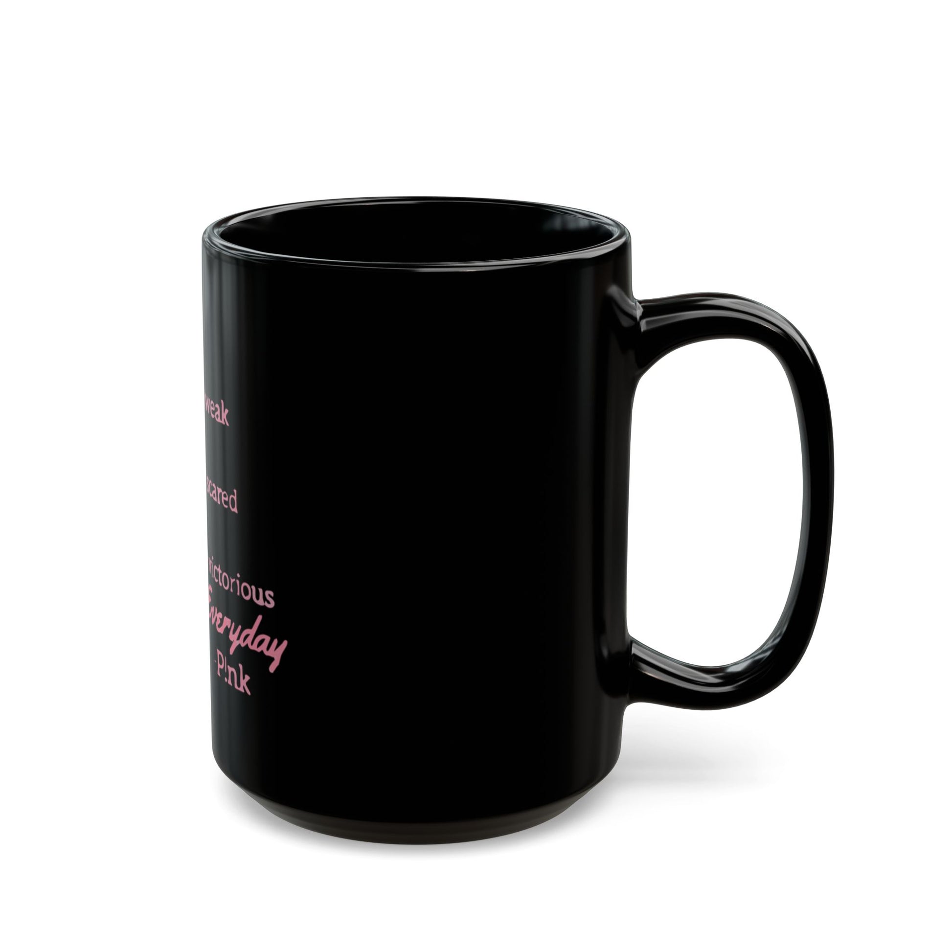 Beautiful Script Black Mug (11oz, 15oz) - snazzymerch
