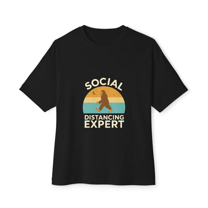 Oversized boxy Tee – Snazzy Social Distance Edition Printify