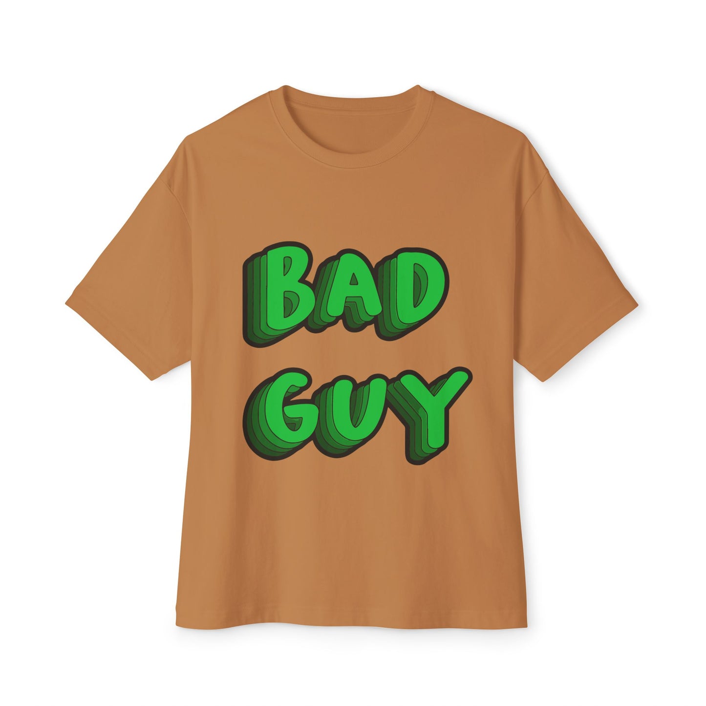 Billie Eilish Inspired Oversized T-Shirt – Bold 3D Bad Mood Edition Printify