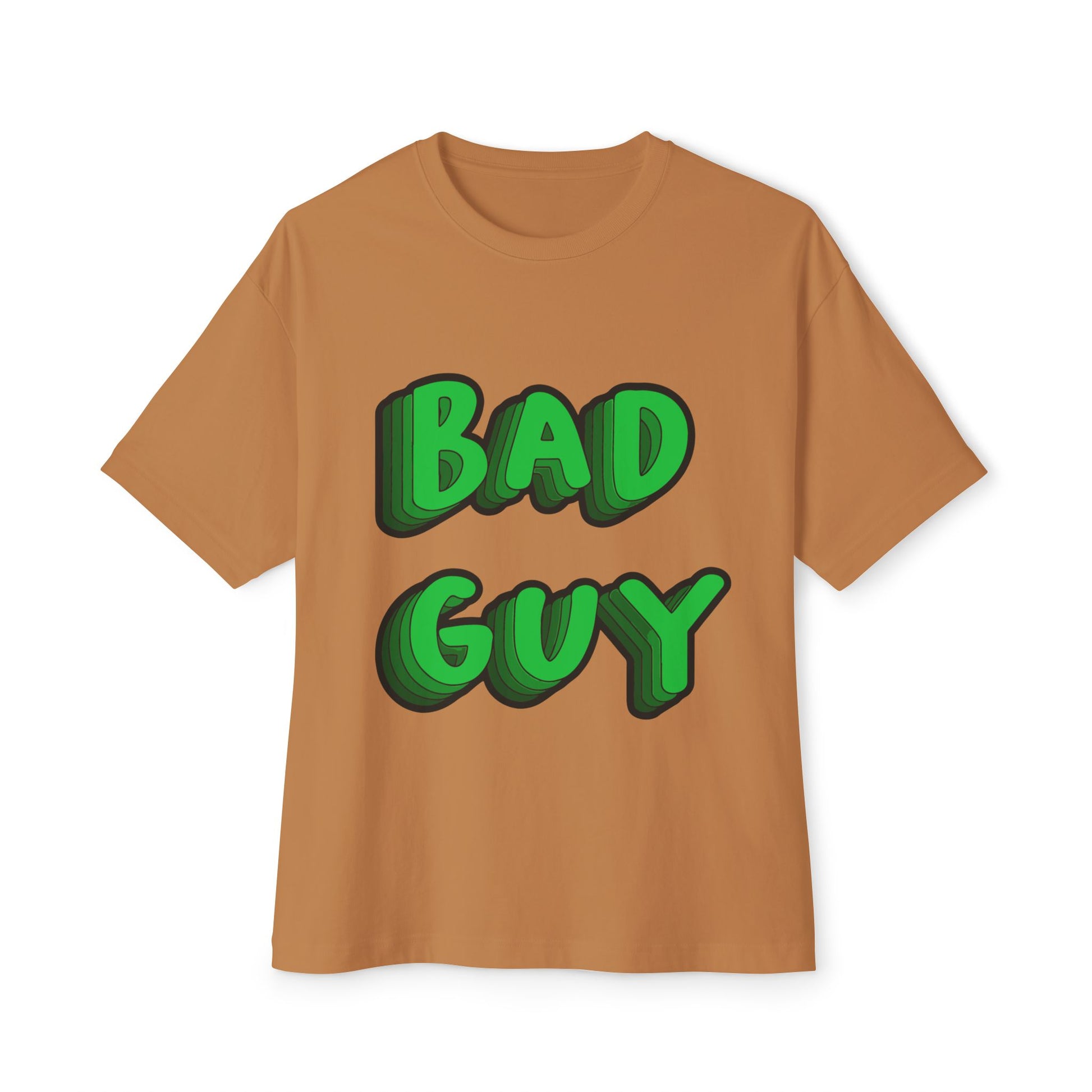 Billie Eilish Inspired Oversized T-Shirt – Bold 3D Bad Mood Edition Printify