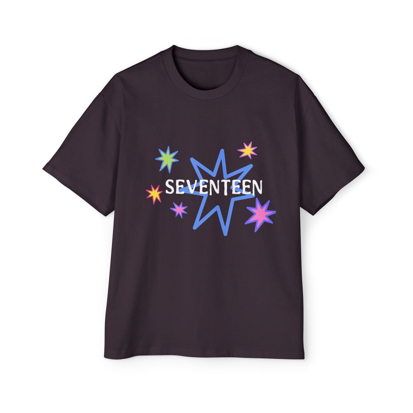 Starlight Seventeen Men's Heavy Oversized Tee - snazzymerch
