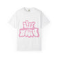 Retro Pink “Stay Weird” Typography Unisex Garment-Dyed T-shirt - snazzymerch