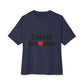 Heart Symbol Unisex oversized Boxy Tee - snazzymerch