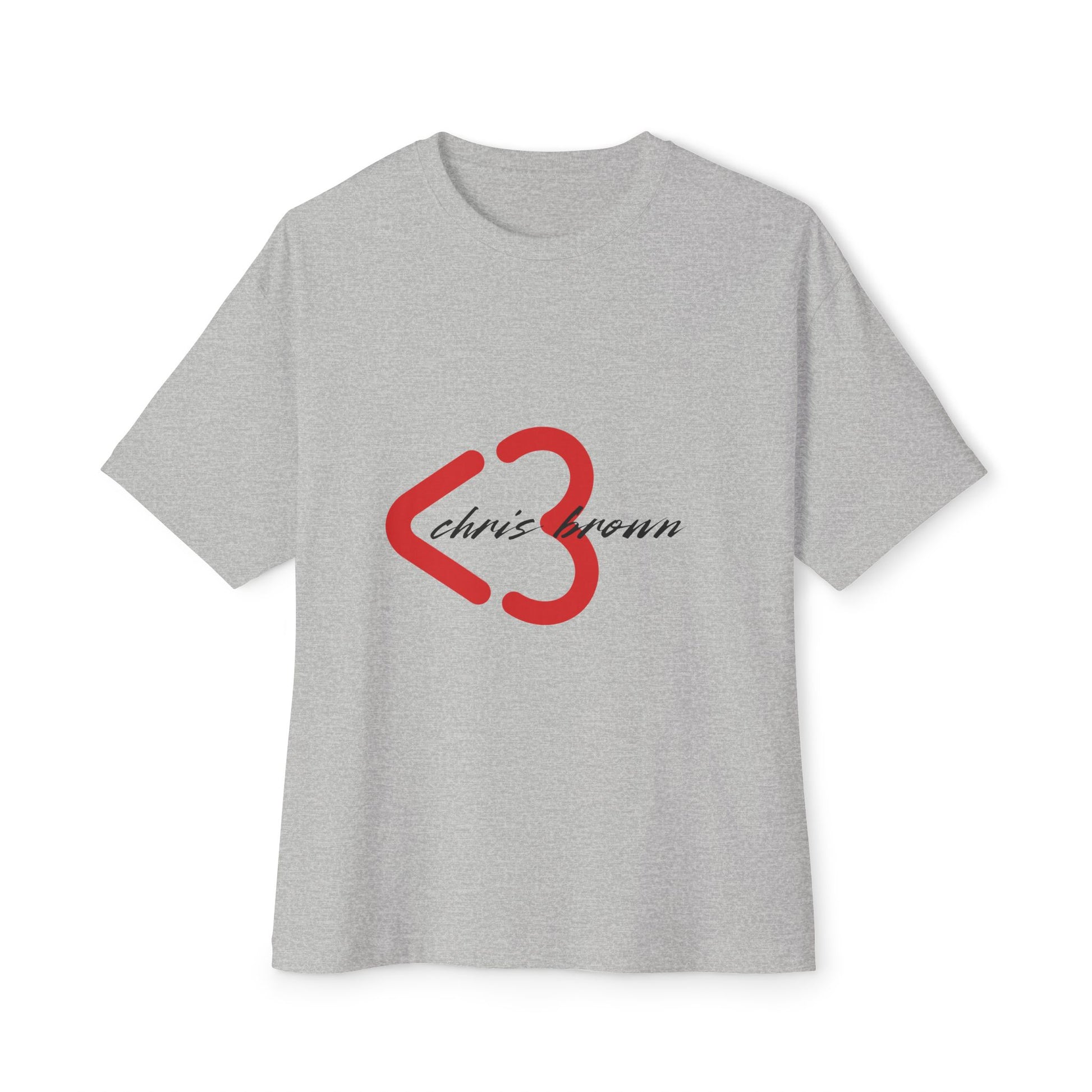 Minimal Heart Symbol Unisex oversized Boxy Tee - snazzymerch