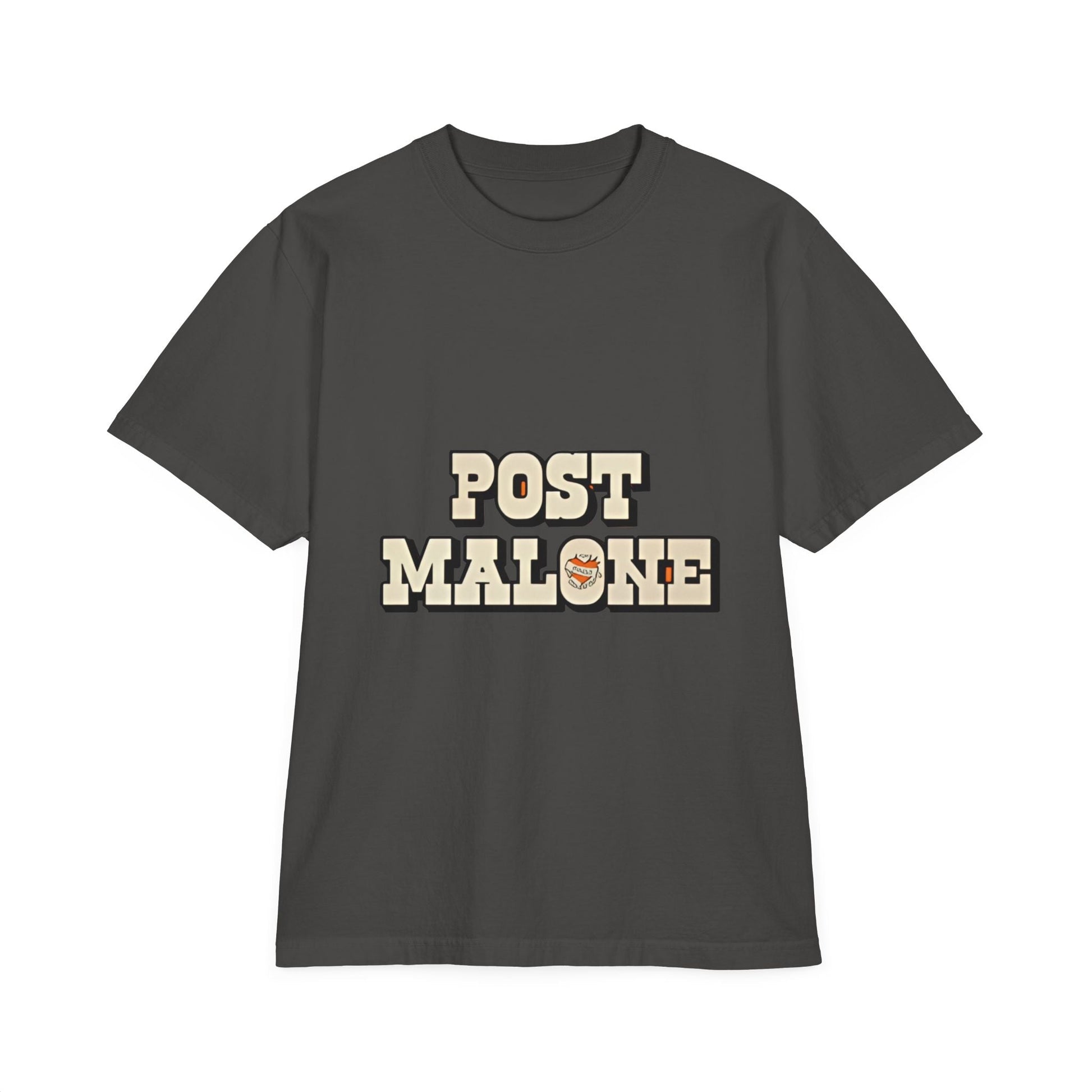 Unisex Garment-Dyed Drop-Shoulder T-Shirt – Post Malone Bold Design Printify