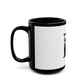 Black & White Portrait Black Mug (11oz, 15oz) - snazzymerch