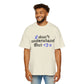 I <3 U Blue Type Men's Heavy Oversized Tee - snazzymerch