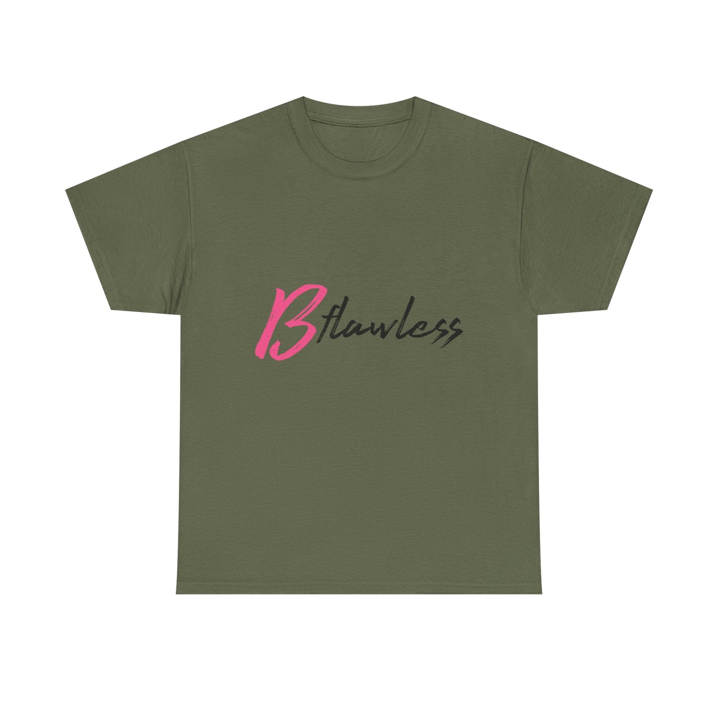 Bold Script “Be Flawless” Unisex Heavy Cotton Tee - snazzymerch