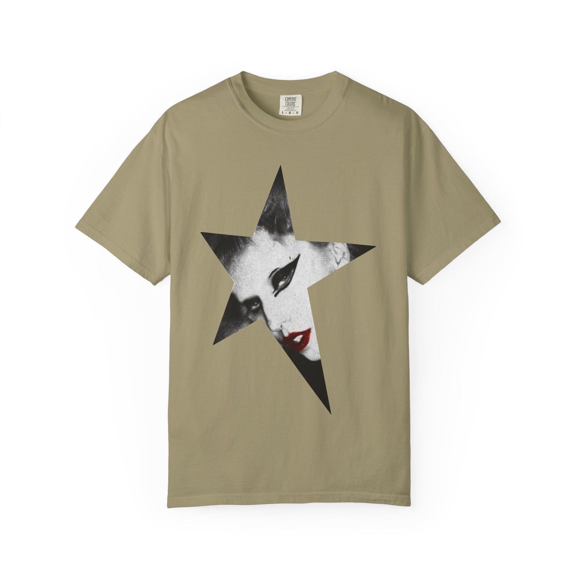 Born This Way Star Face-Unisex Dyed Tshirt Printify