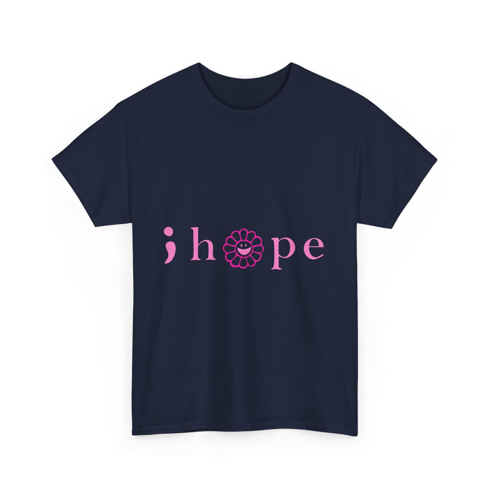 Pink Hope Smile Unisex Heavy Cotton Tee - snazzymerch