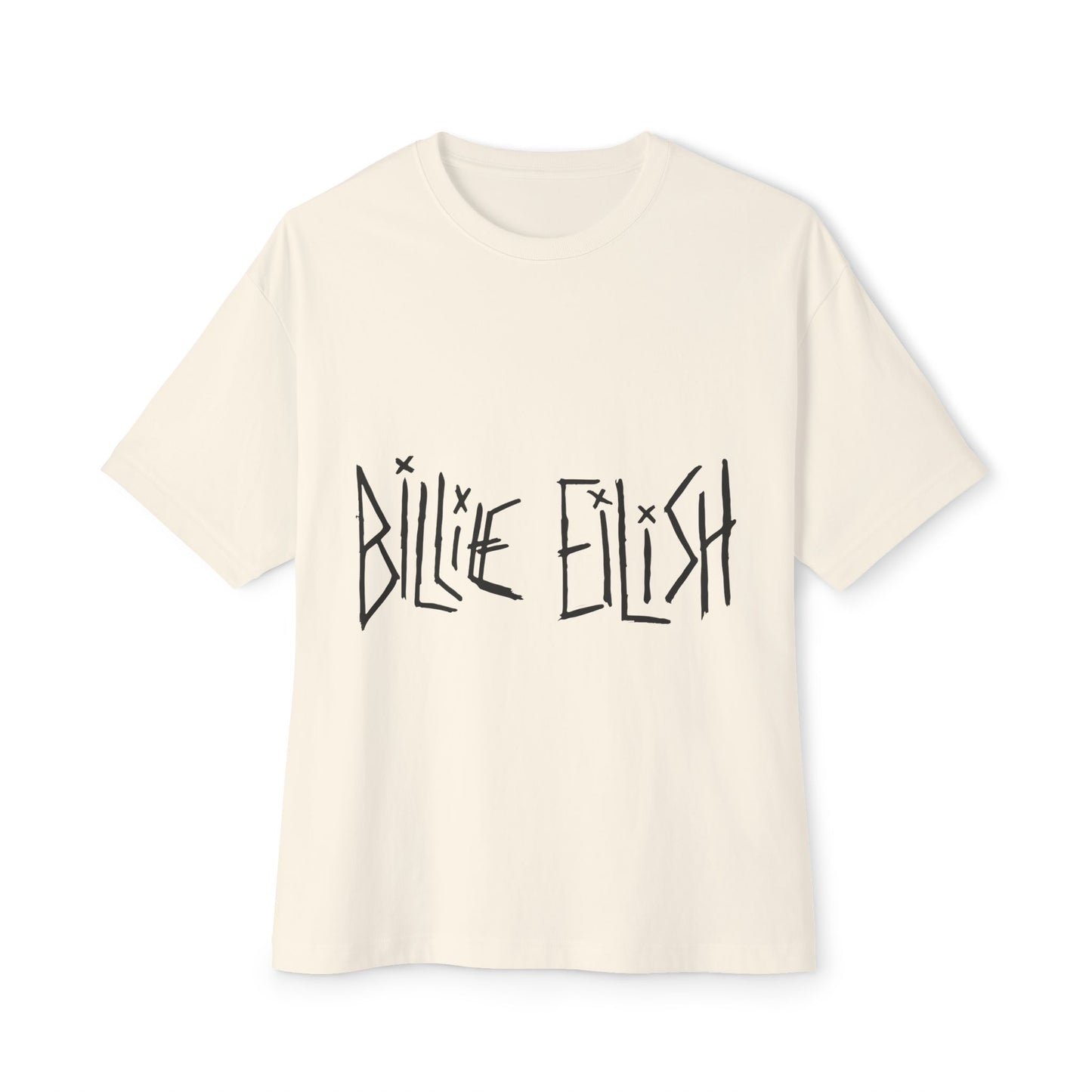 Billie Eilish Inspired Oversized T-Shirt – Twisted Ink Font Edition Printify