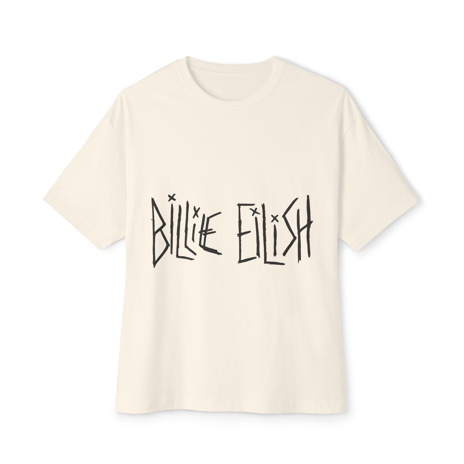 Billie Eilish Inspired Oversized T-Shirt – Twisted Ink Font Edition Printify