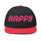 Happy Times Gradient Flat Bill Cap (Embroidery) - snazzymerch
