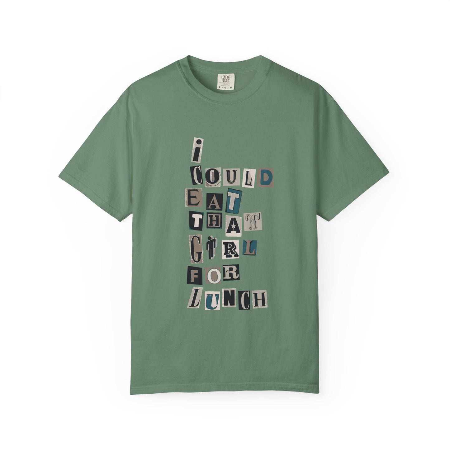 Billie Eilish Inspired Dyed T-shirt – Mixed Message Collage Edition Printify