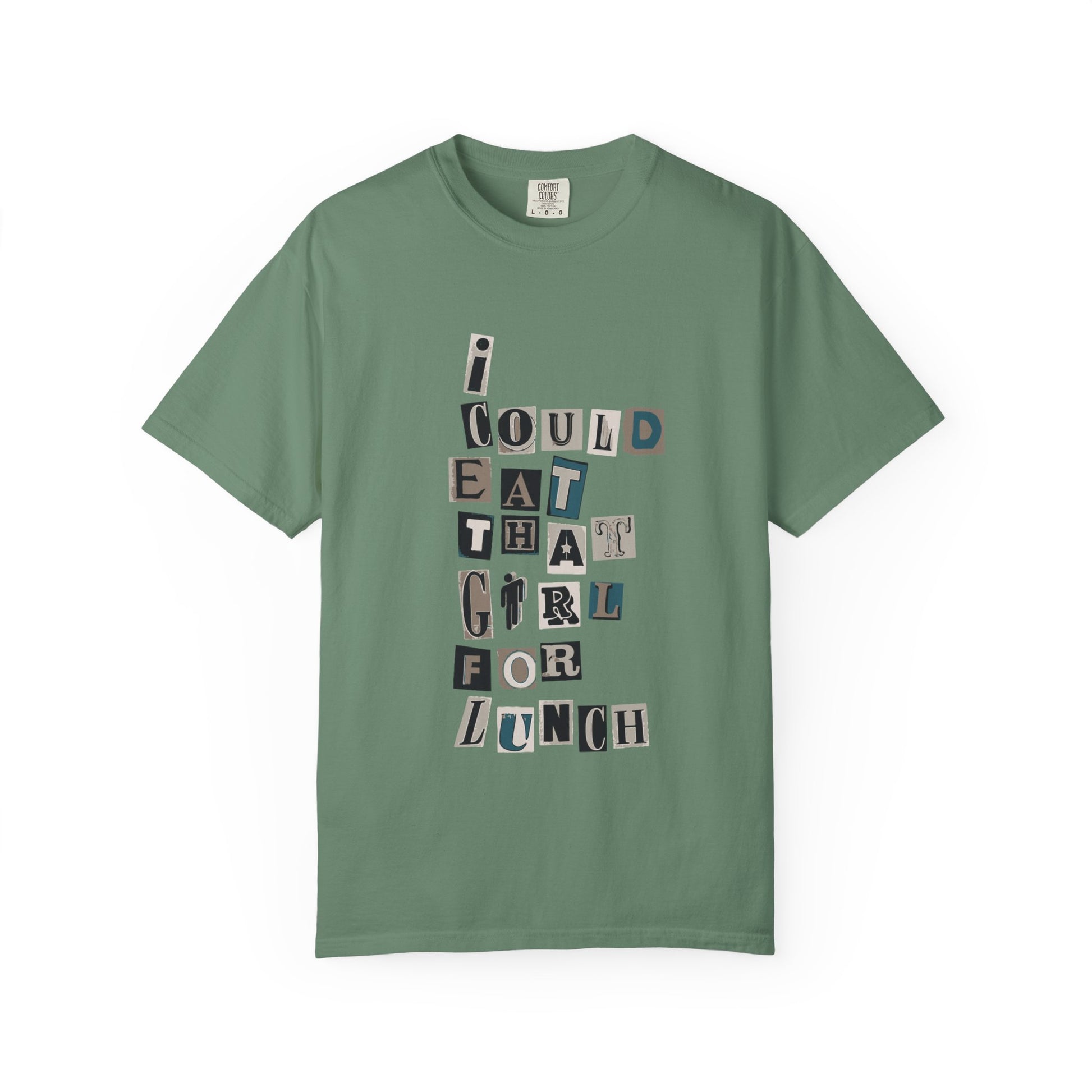 Billie Eilish Inspired Dyed T-shirt – Mixed Message Collage Edition Printify