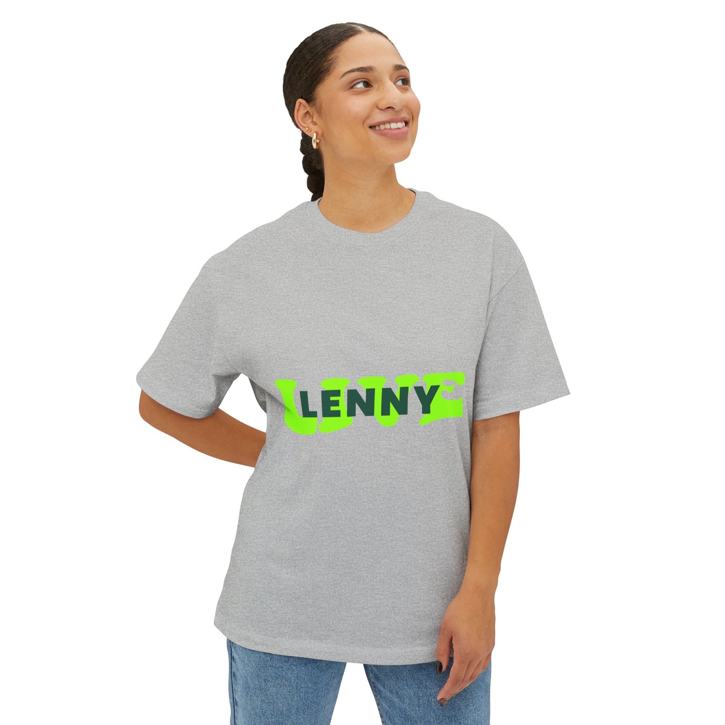 Live Lenny Pop Unisex Oversized Boxy tee Printify