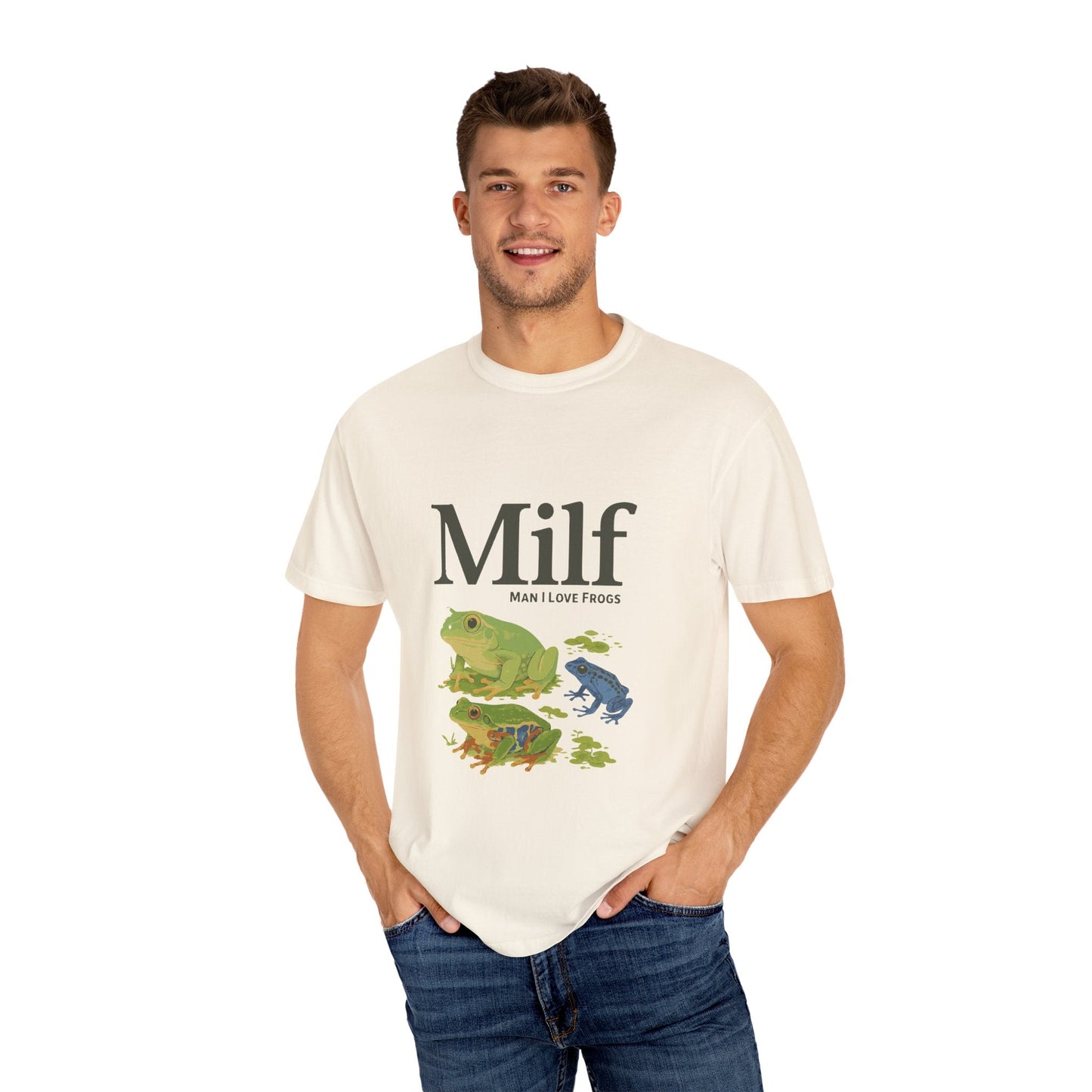 Unisex Garment-Dyed T-shirt – Snazzy Funny Milf Edition Printify