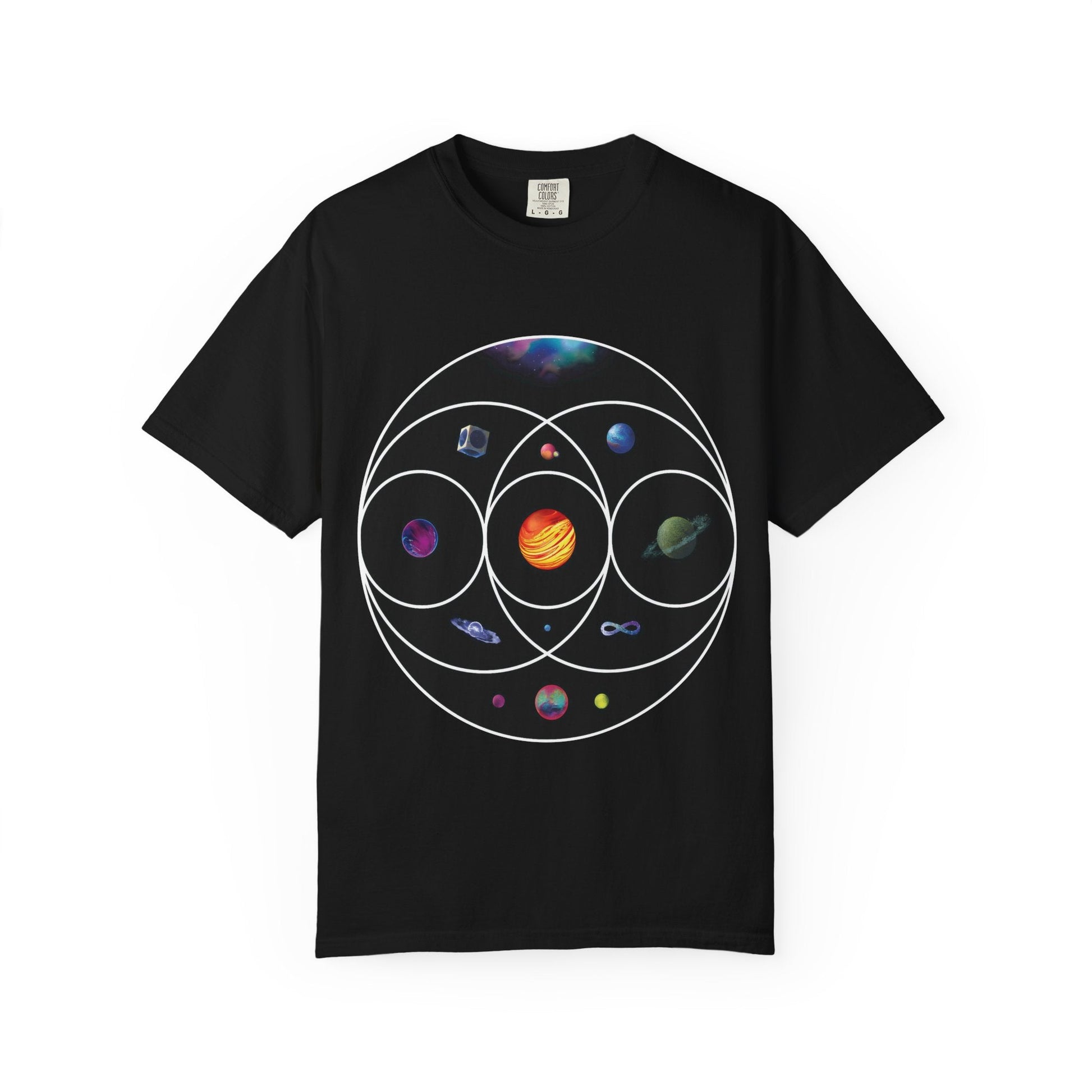 Unisex Garment-Dyed T-Shirt Inspired by Coldplay’s Illustration Concept Printify