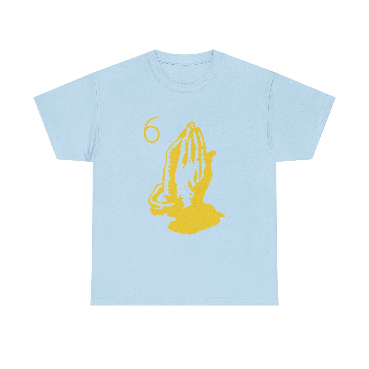 6 God Prayer Hands Heavy Cotton Tee Printify