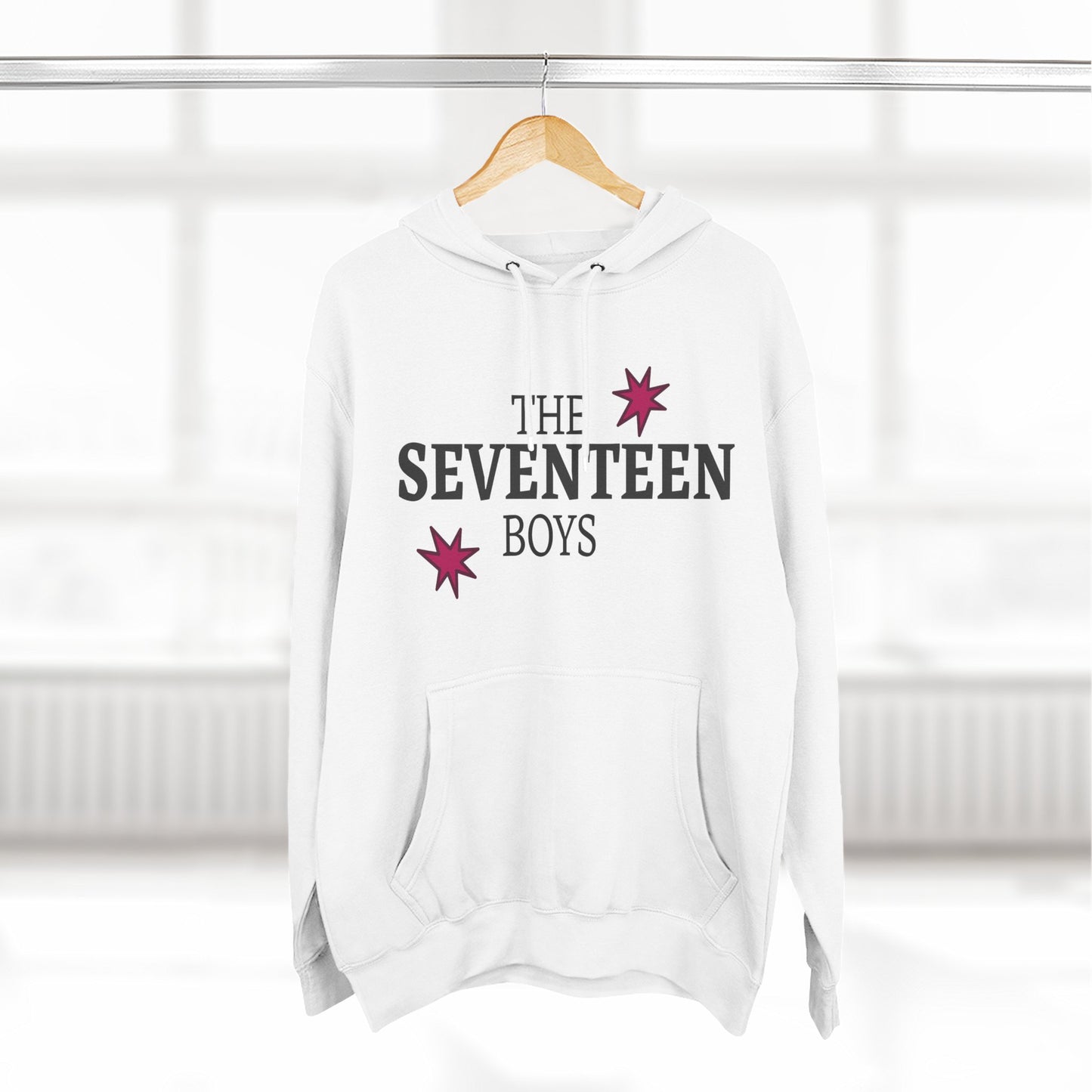 Starburst Seventeen Three-Panel Fleece Hoodie - snazzymerch