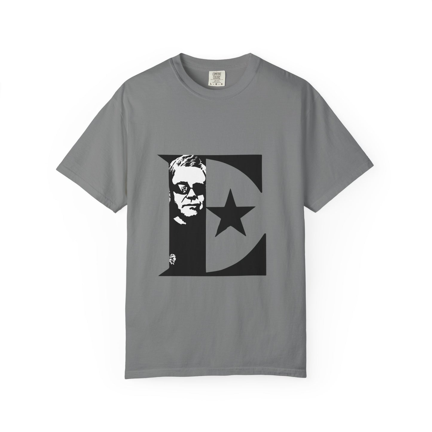 Black & White Portrait Unisex Garment-Dyed T-shirt - snazzymerch