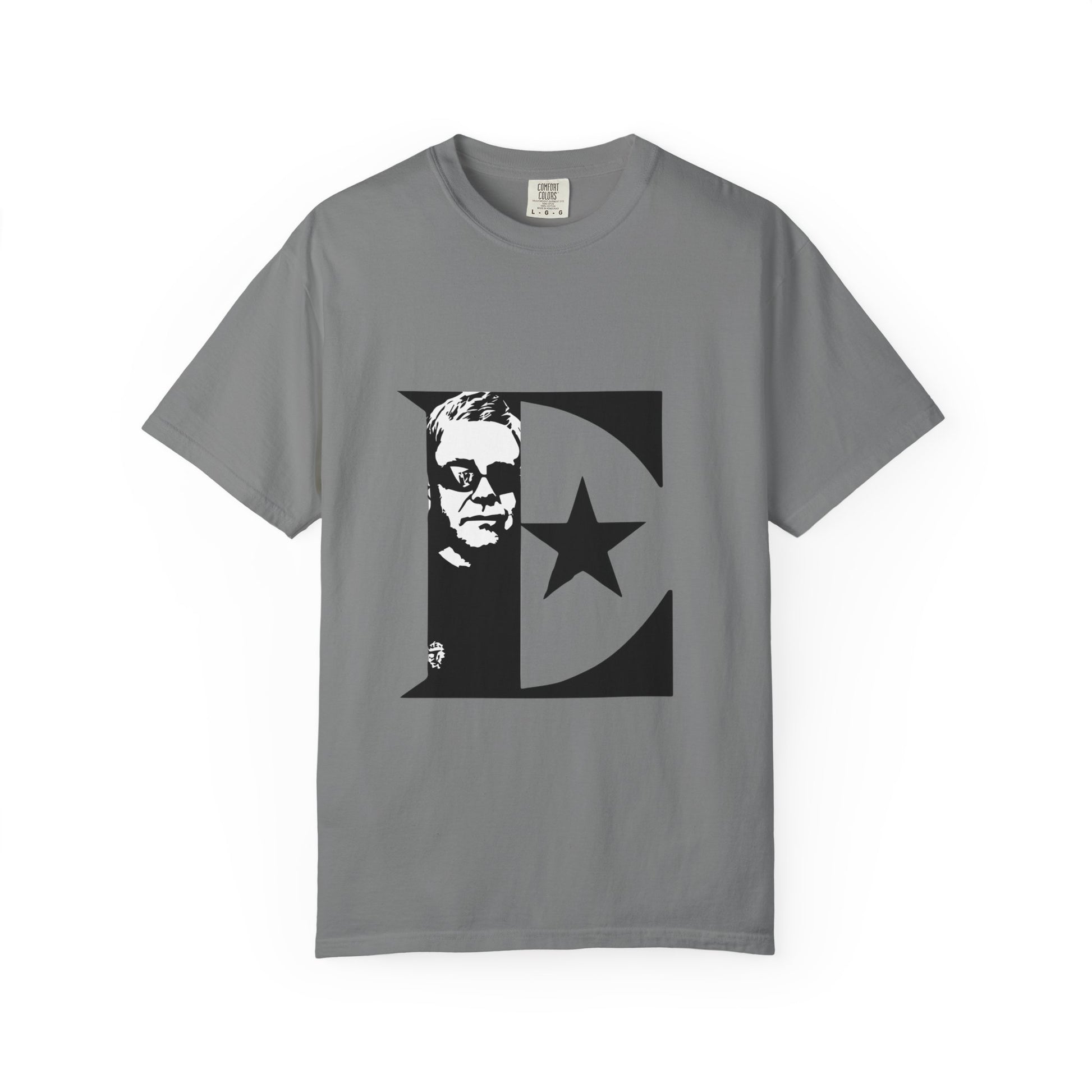 Black & White Portrait Unisex Garment-Dyed T-shirt - snazzymerch