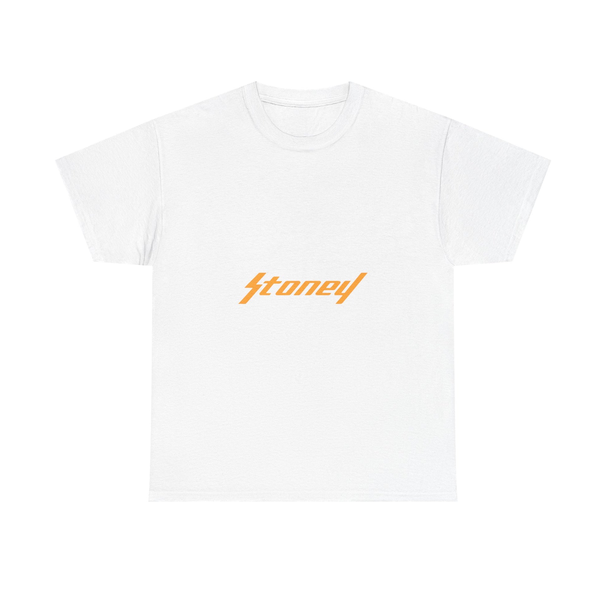 Orange Lightning Text Logo Unisex Heavy cotton Tee Printify