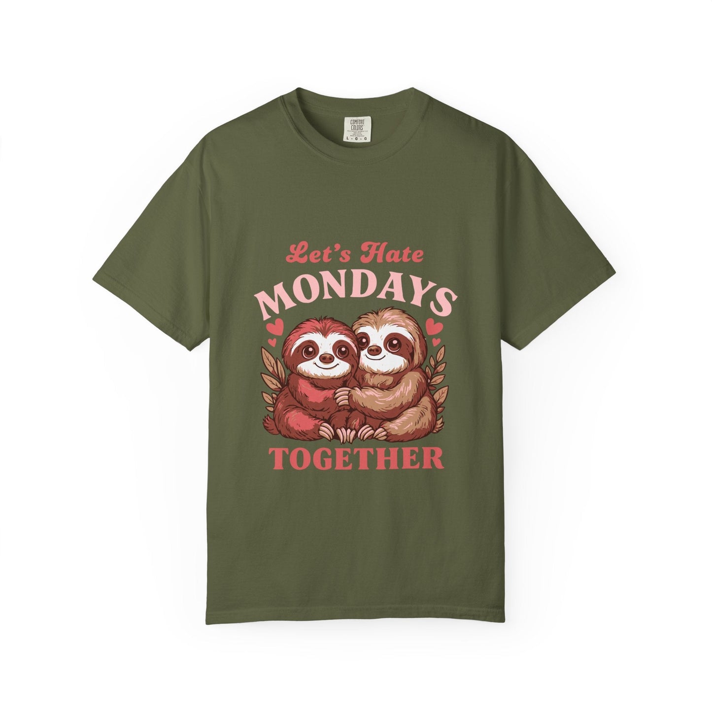 Dyed T-shirt – Snazzy Lets hate Monday Edition Printify