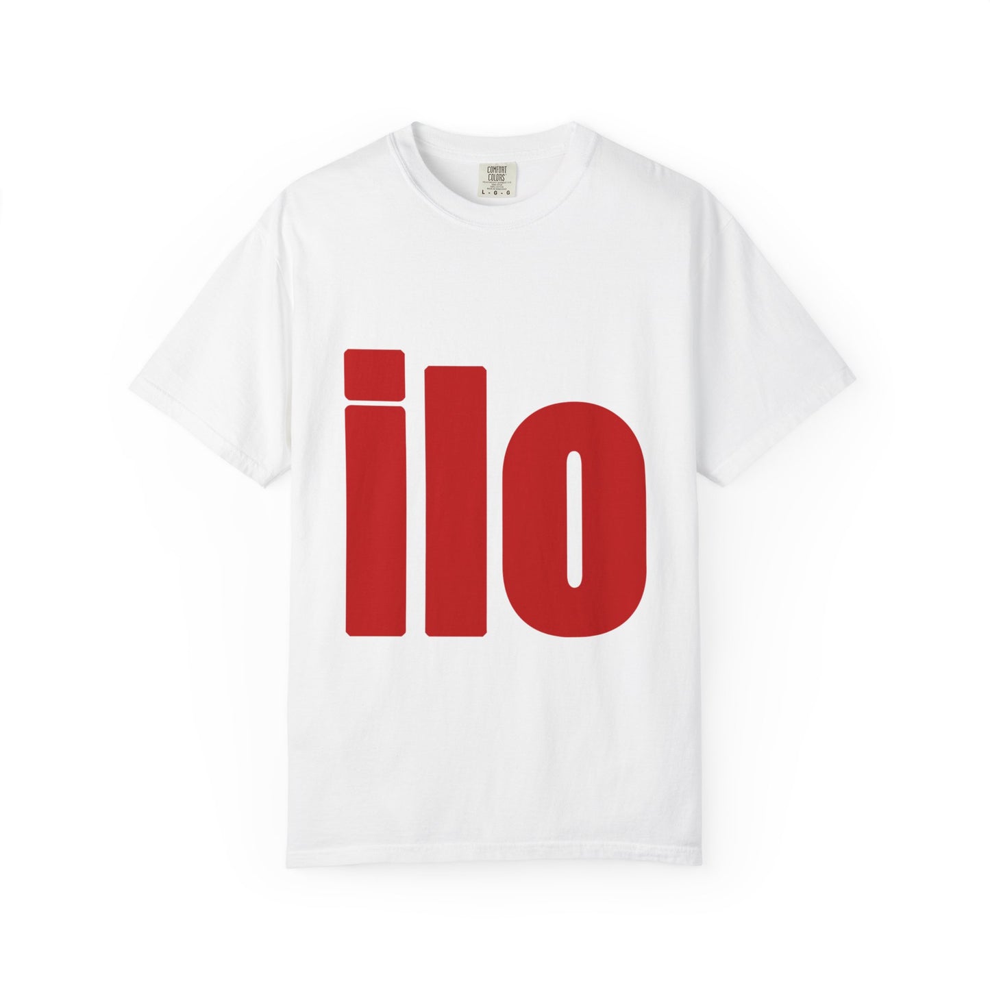 Billie Eilish Inspired Dyed T-shirt – Bold Red Block Edition Printify