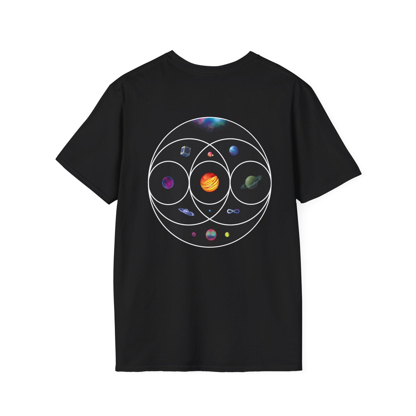Unisex Softstyle T-Shirt Inspired by Coldplay’s Illustration Concept_B Printify
