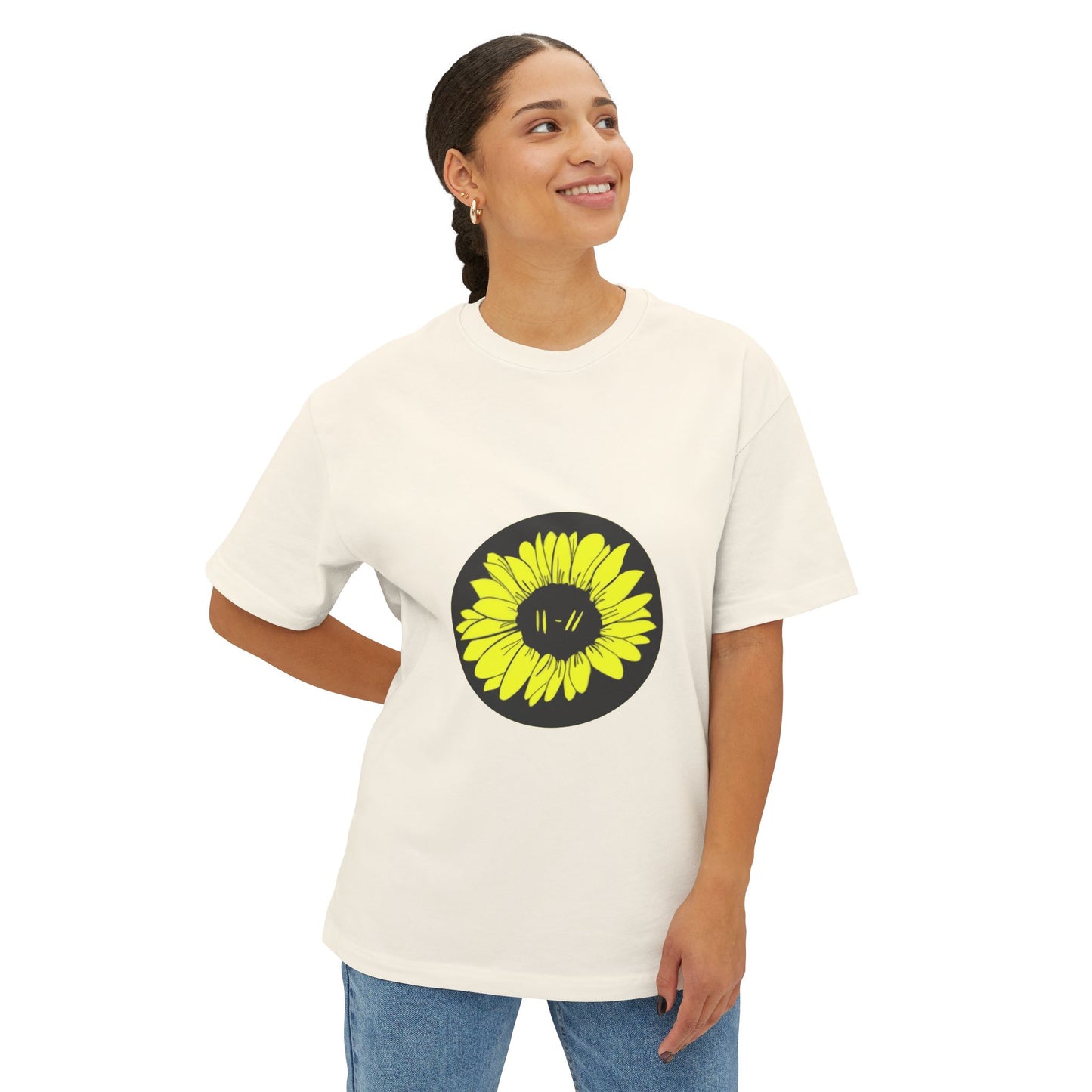 Bloom Aura Unisex Oversized Boxy Tee - snazzymerch