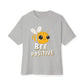 Oversized boxy Tee – Snazzy Bee positive Edition Printify