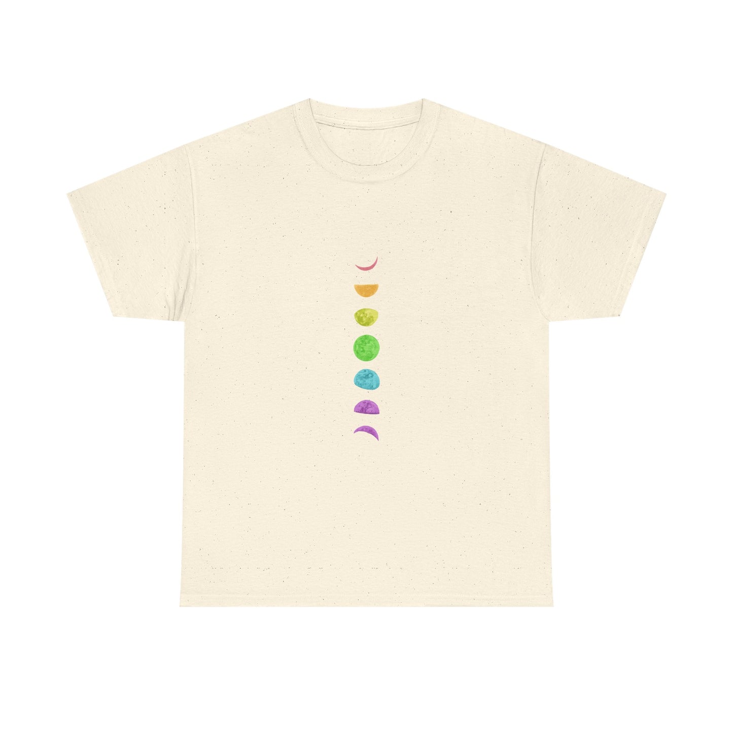 Rainbow Lunar Phases Unisex Cotton Tee Printify