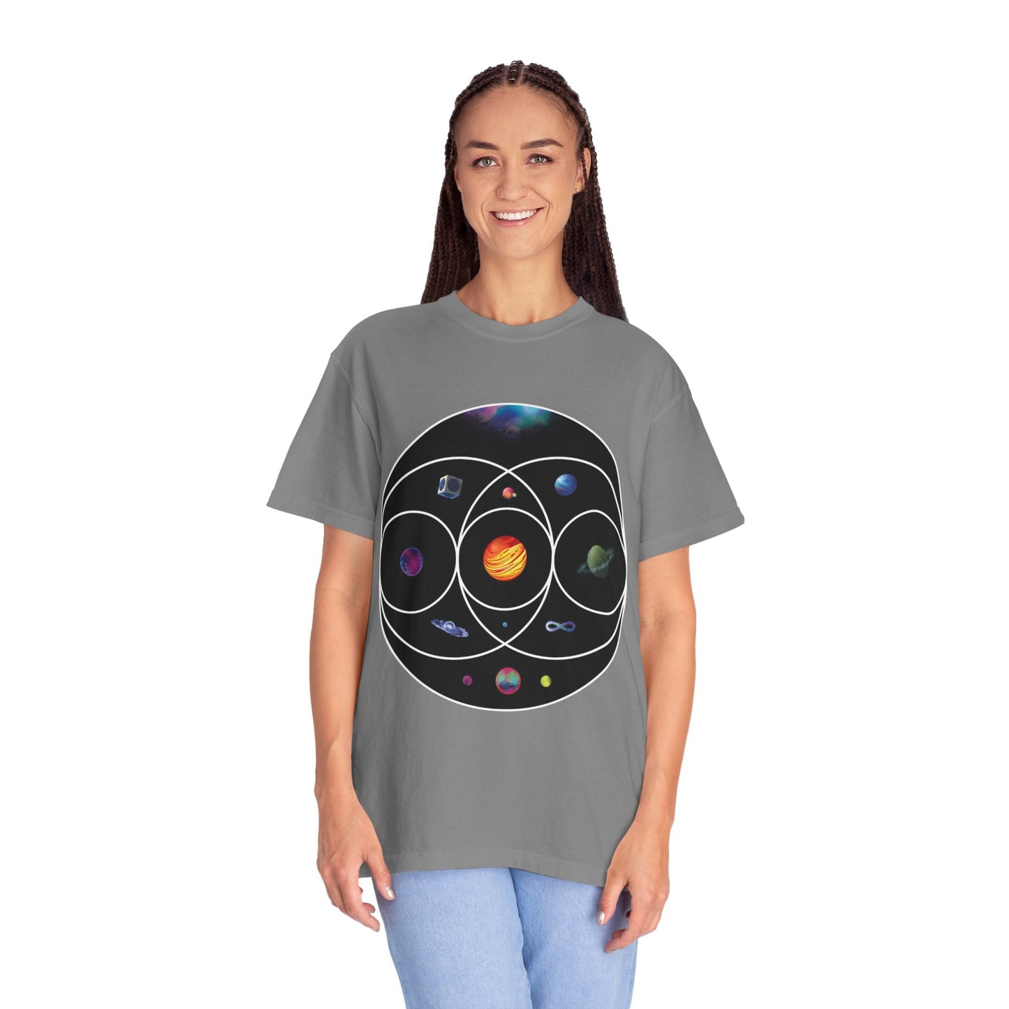 Unisex Garment-Dyed T-Shirt Inspired by Coldplay’s Illustration Concept Printify