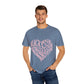Born Pink Heart Typography – Dyed T-shirt Printify