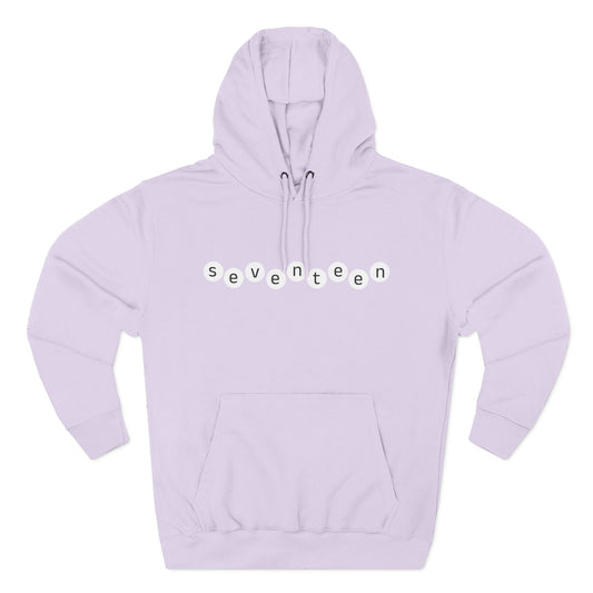 Minimal White Orbit Three-Panel Fleece Hoodie - snazzymerch