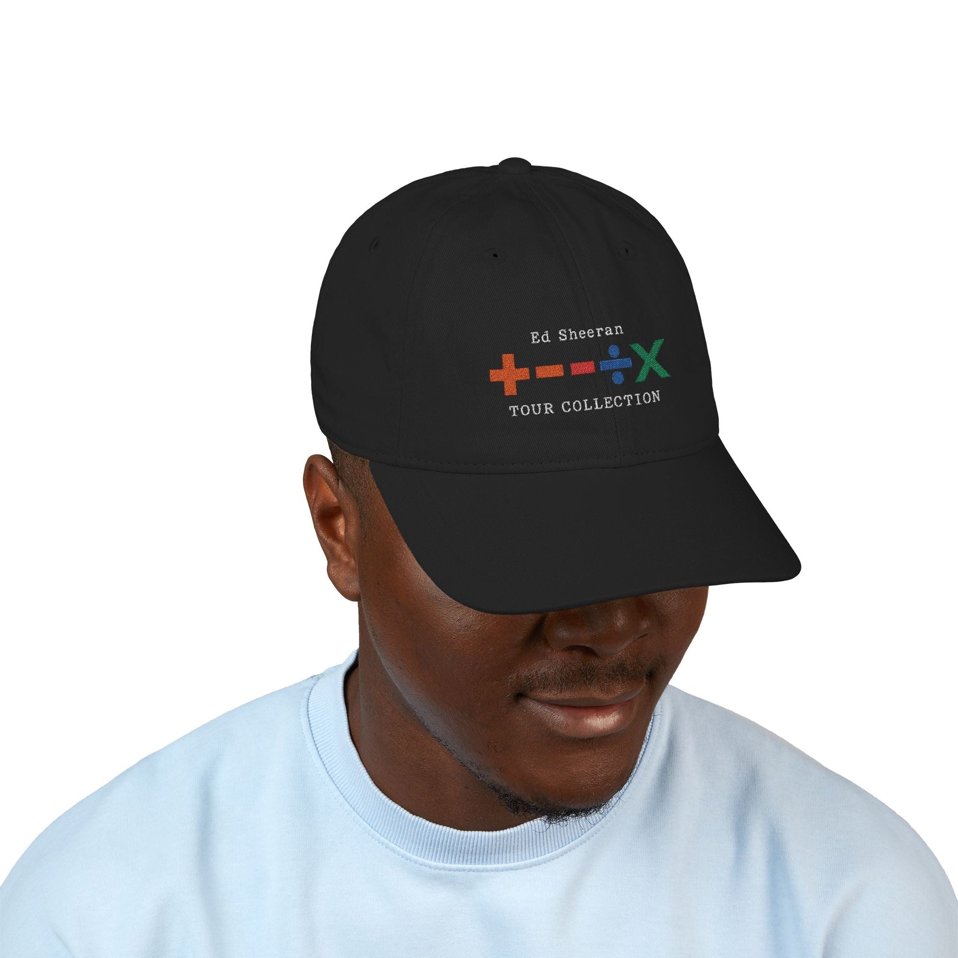 Organic Baseball Cap (Embroidery) – Ed Sheeran Black Edition Printify